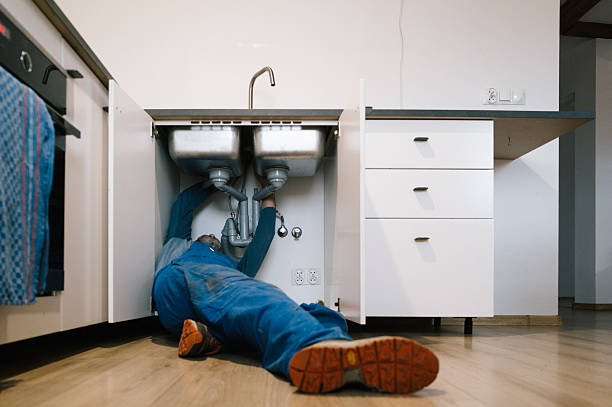 Professional Drain Cleaning technician working in Bay City, TX